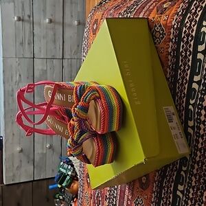 Gianni bini Leena rainbow platform size 6